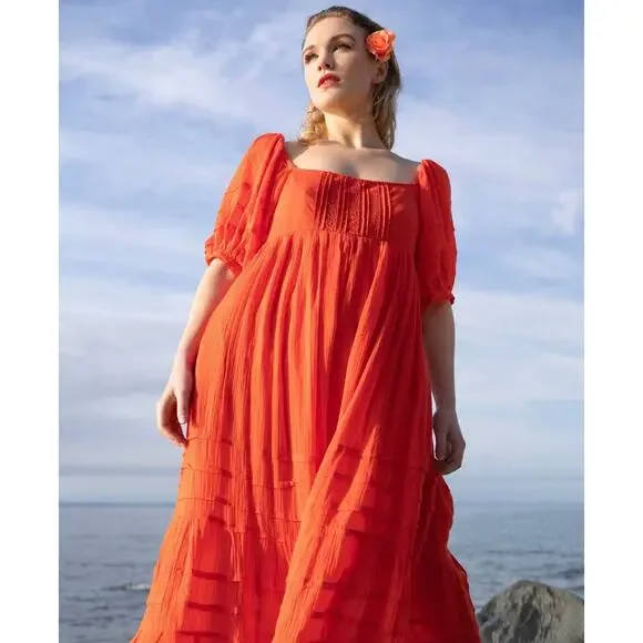 Free People Let's Be Friends Midi Dress